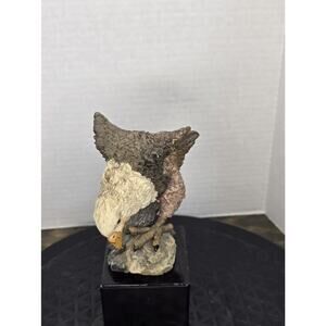 Vintage Standing Leaning Over Eagle Figurine, Rustic Beautiful Good Condition
